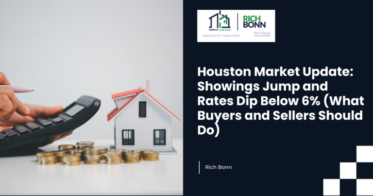 Houston Market Update: Showings Jump and Rates Dip Below 6% (What Buyers and Sellers Should Do)